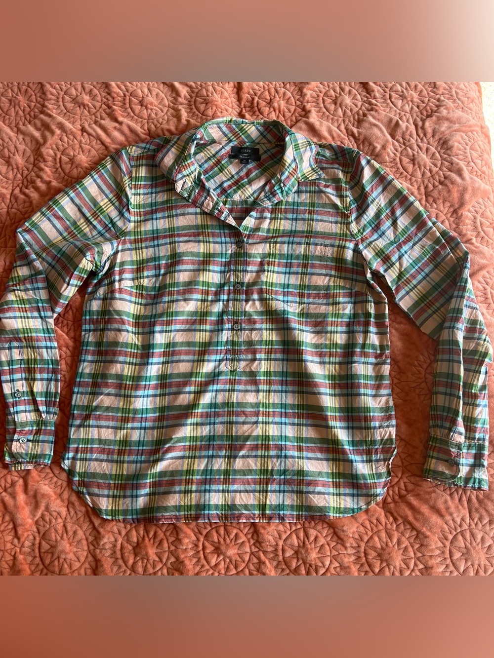 J.Crew Classic cotton and silk button-up dress shirt